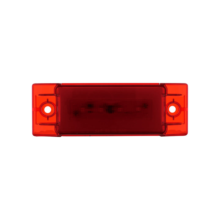 16 LED Rectangular GloLight (Clearance/Marker) - Red LED/ Red Lens