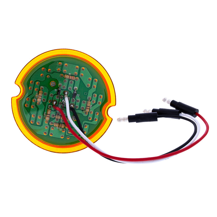 17 LED Dual Function Reflector Cab Light - Amber LED/Amber Lens (Bulk)