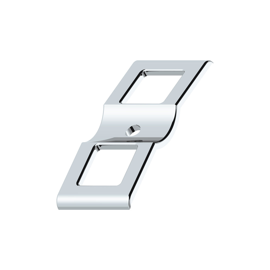 Chrome Plastic Switch Covers - 3 Openings (Card of 2)