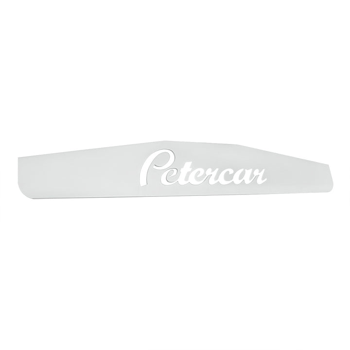 4" x 24" Chrome Petercar Bottom Mud Flap Plate - Welded Stud