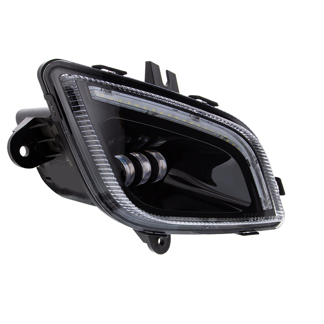 34 LED Black Fog Light With LED Light Bar For 2018-2024 Freightliner Cascadia - Passenger