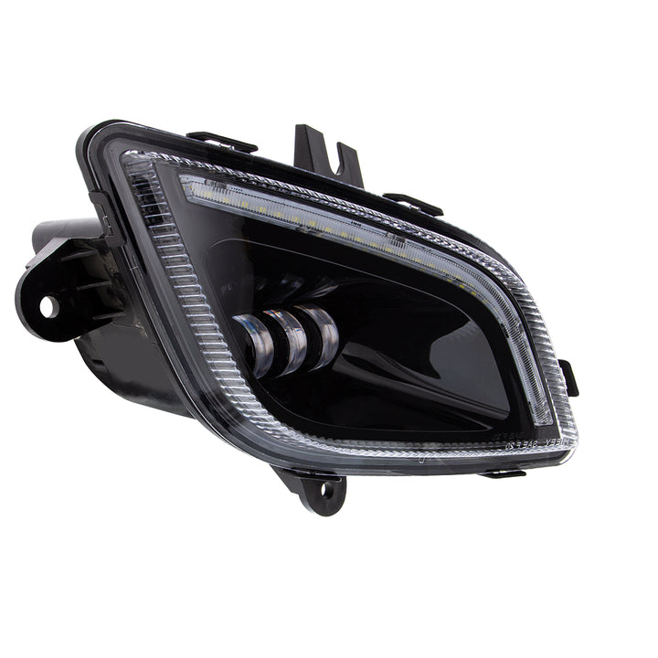 34 LED Black Fog Light With LED Light Bar For 2018-2024 Freightliner Cascadia - Passenger