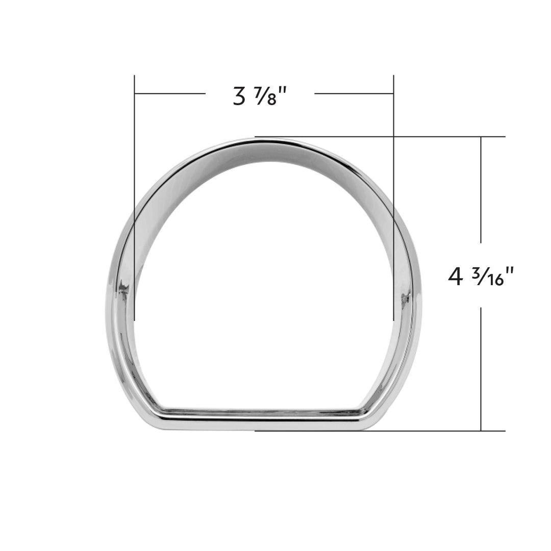 Chrome Plastic Speed/Tachometer Gauge Bezel For Peterbilt 579 (2013-2021) &amp; 587 (2010-2016)