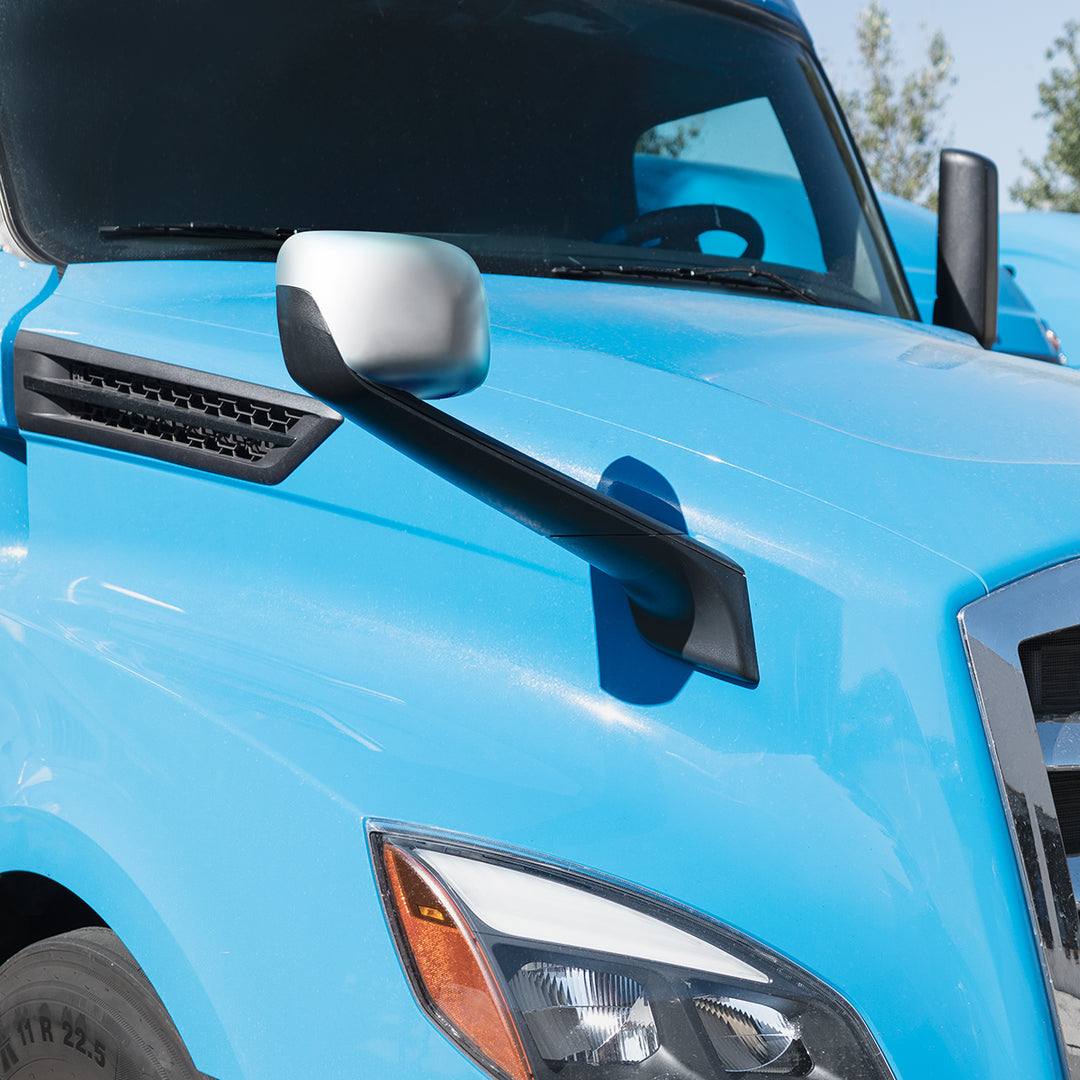 Chrome Hood Mirror With Heated Lens For 2018-2025 Freightliner Cascadia - Passenger