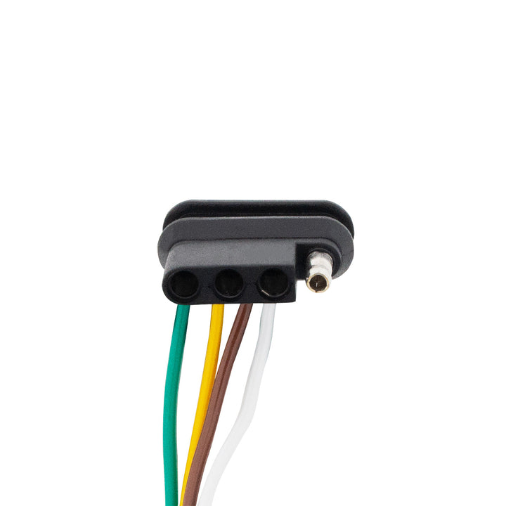 4 - Way Flat Moisture Proof M/FM Trailer Connectors w/ Polarized Plugs, 1 Pc.