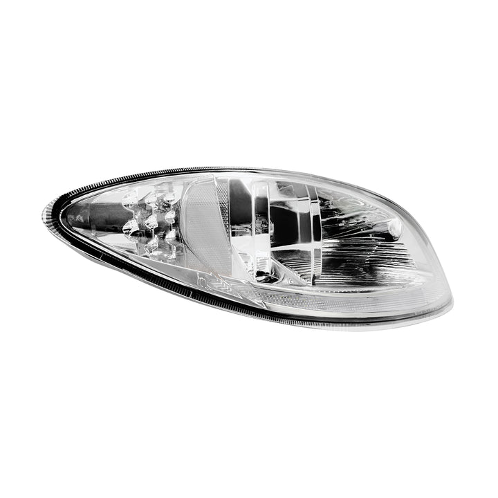 Chrome LED Headlight With LED Light Bar &amp; Turn Signal For 2006-2017 International Prostar - Passenger