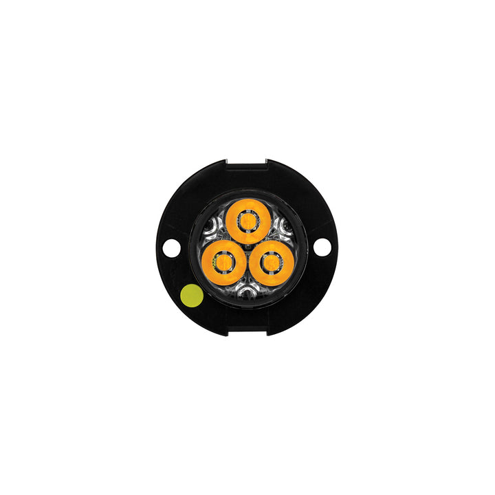 3 High Power LED Mini Warning Light - Amber LED (Bulk)