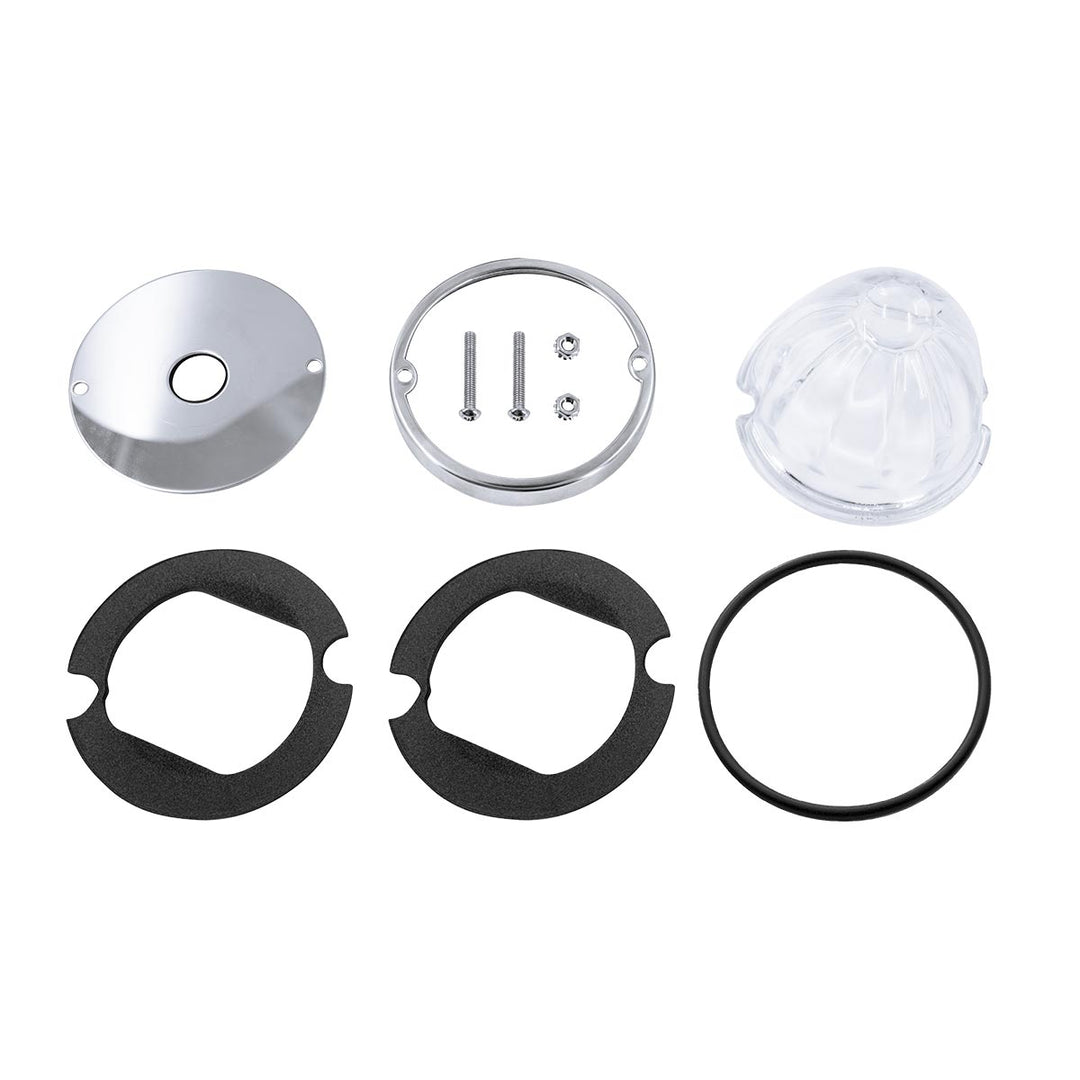 Glass Watermelon Light Kit For 3/4" Mini Light - Clear Lens