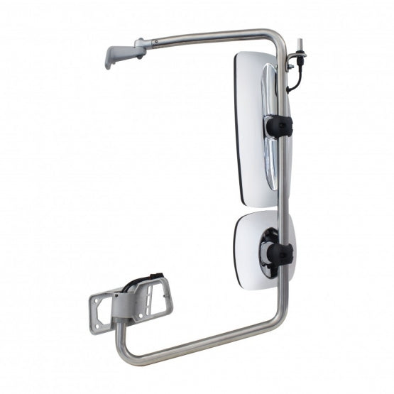 Chrome Mirror Assembly For 2001-2020 Freightliner Columbia - Driver - Heated
