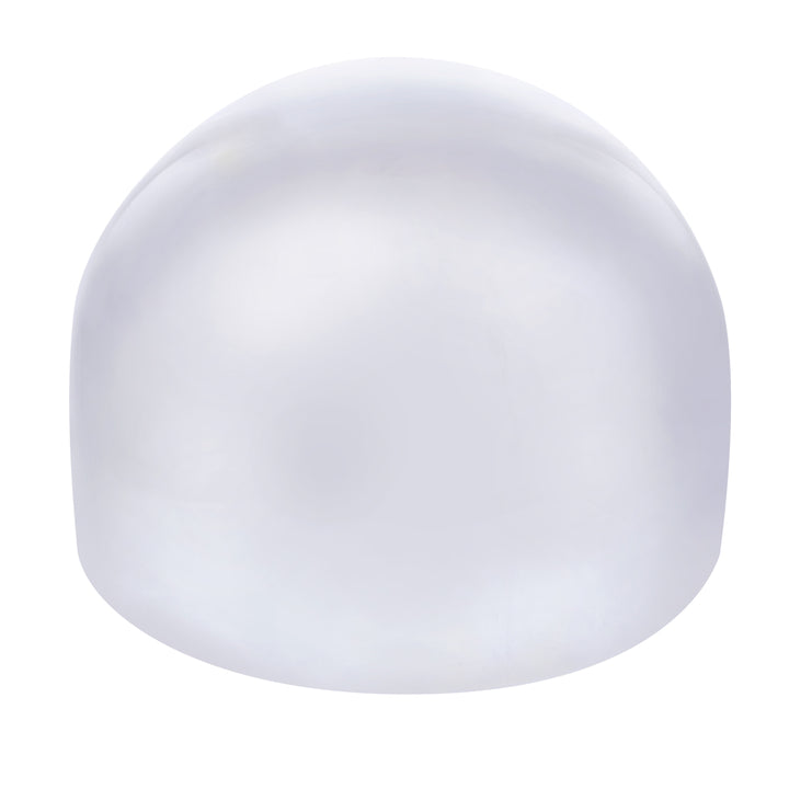 8" Chrome Full Moon Rear Hubcap