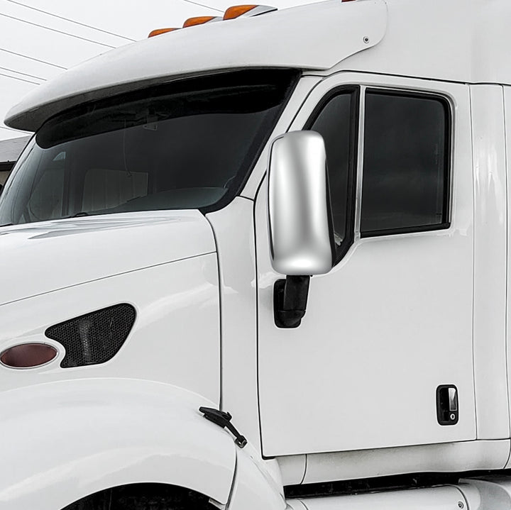 Chrome Mirror Cover For PB 387 (2000-2011), 587 (2012-2018), &amp; KW T700 (2010-2016) - Driver