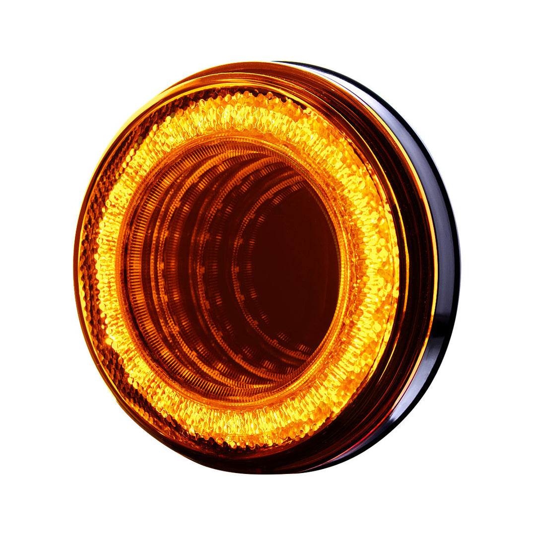 24 LED 4" Mirage Light (Turn Signal) - Amber LED/Amber Lens
