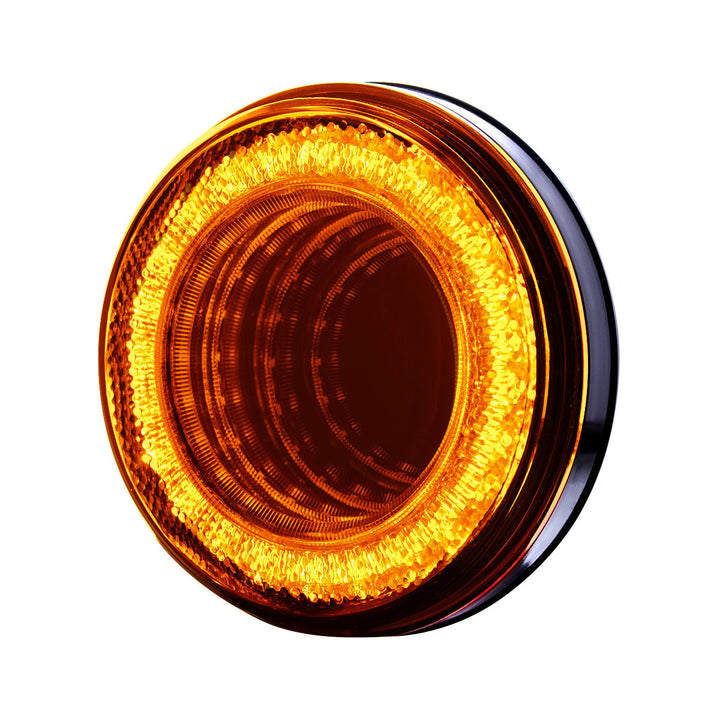 24 LED 4" Mirage Light (Turn Signal) - Amber LED/Amber Lens