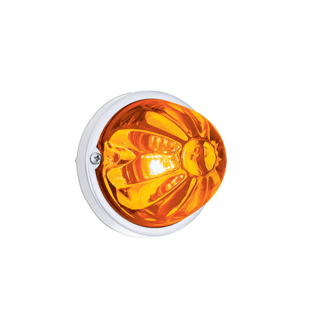 Glass Watermelon Light Kit With LED Light - Amber LED/Amber Lens