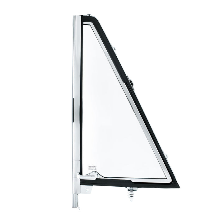 Vent Window Assembly Chrome Frame Without Tinted Glass For 1966-77 Ford Bronco - L/H