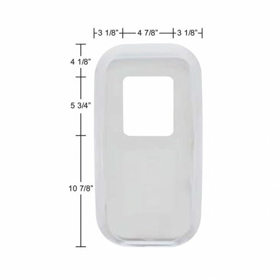 Chrome Shift Plate Cover For Peterbilt Trucks - Fits OEM S22 - 6041M01 - 252 (Bulk)