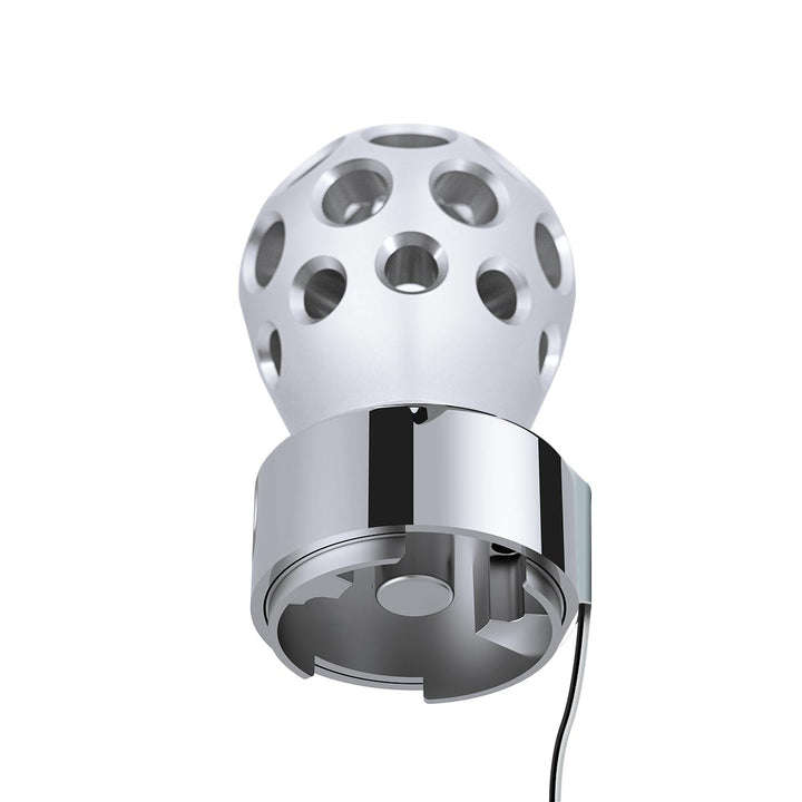 Thread-On Annodized Phoenix Style Ball Gearshift Knob With LED 9/10 Speed Adapter - White LED