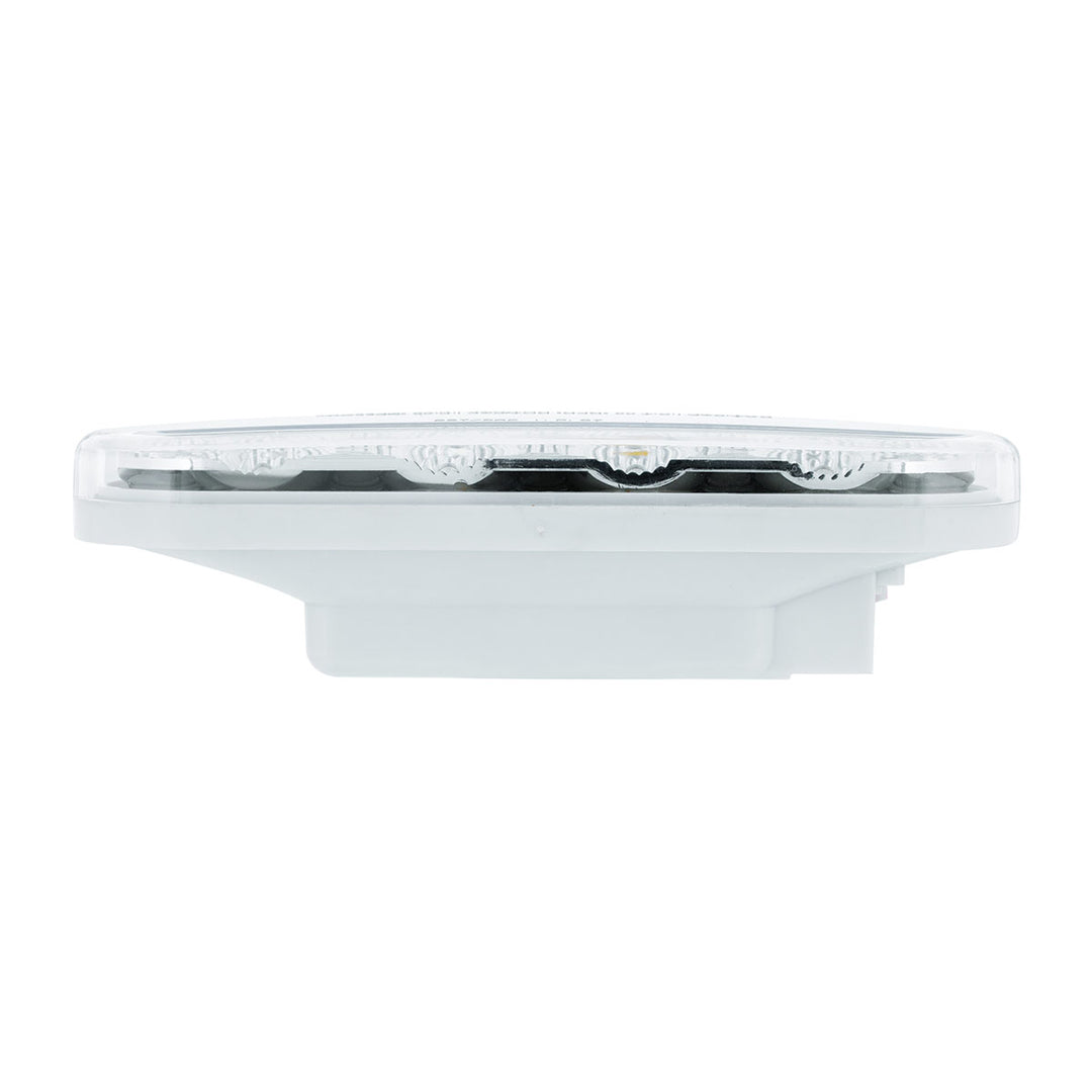 13 LED 6" Oval Double Fury Light (Turn Signal) - Amber &amp; Green LED/Clear Lens