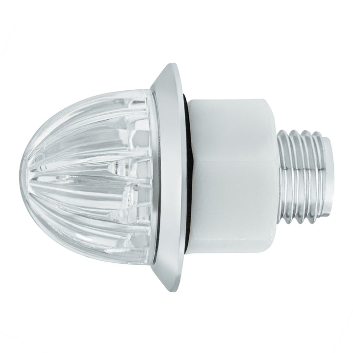 2 LED Dual Function 1-1/8" Watermelon Light (Clearance/Marker) - White LED/Clear Lens
