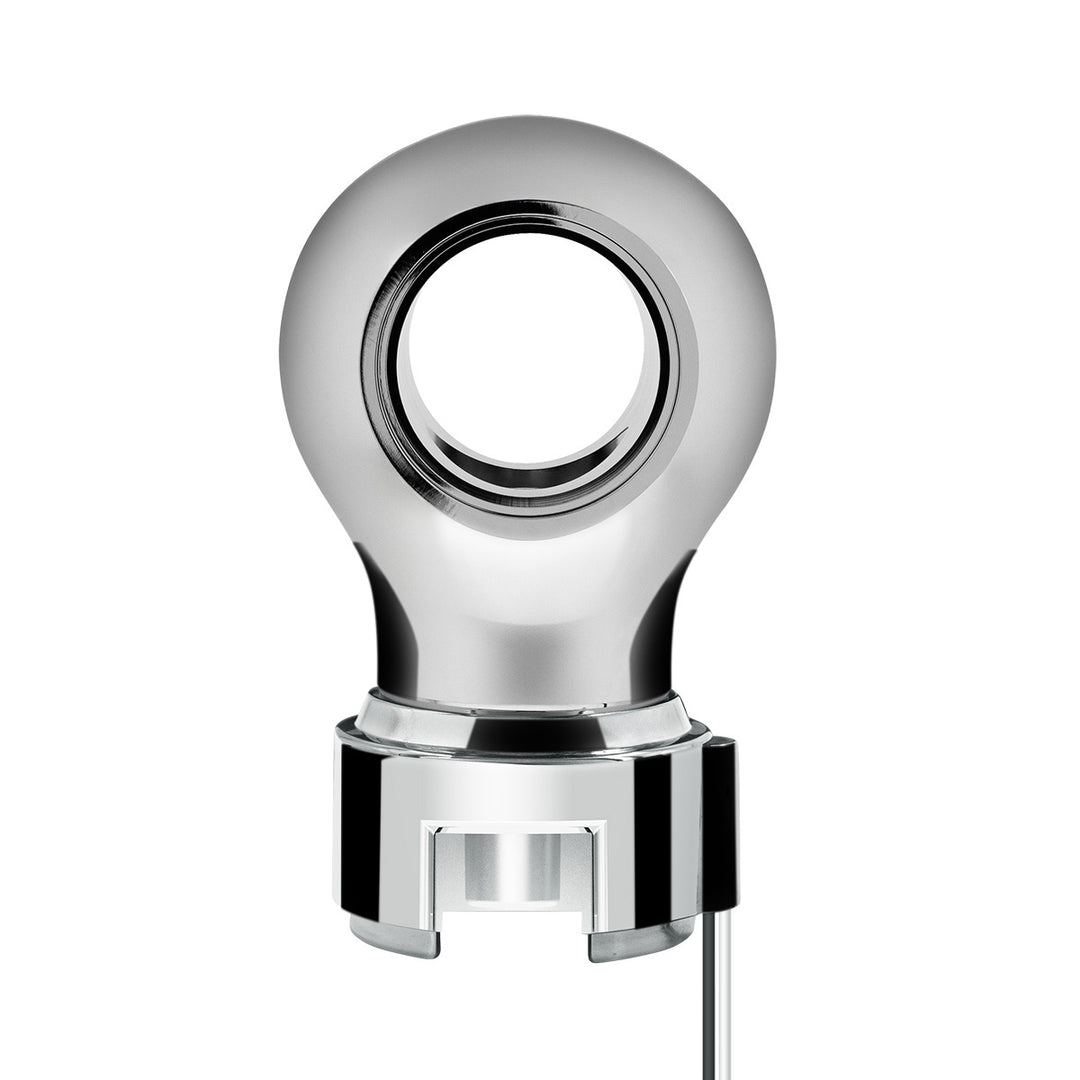 Thread-On Chrome Charlotte Style Gearshift Knob With LED 13/15/18 Speed Adapter - Blue LED