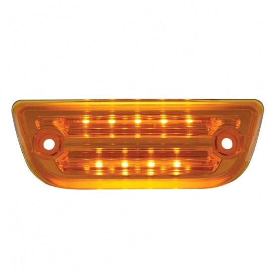 9 LED Cab Light For Peterbilt 579 &amp; Kenworth T680/T770/T880 - Amber LED/Amber Lens