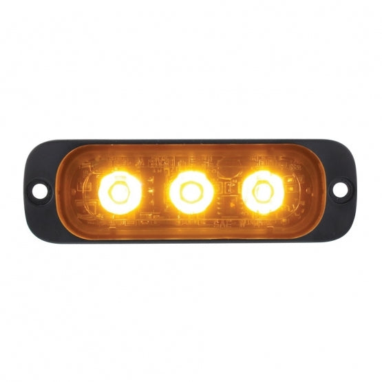 3 High Power LED Super Thin Warning Light - Amber LED (Bulk)