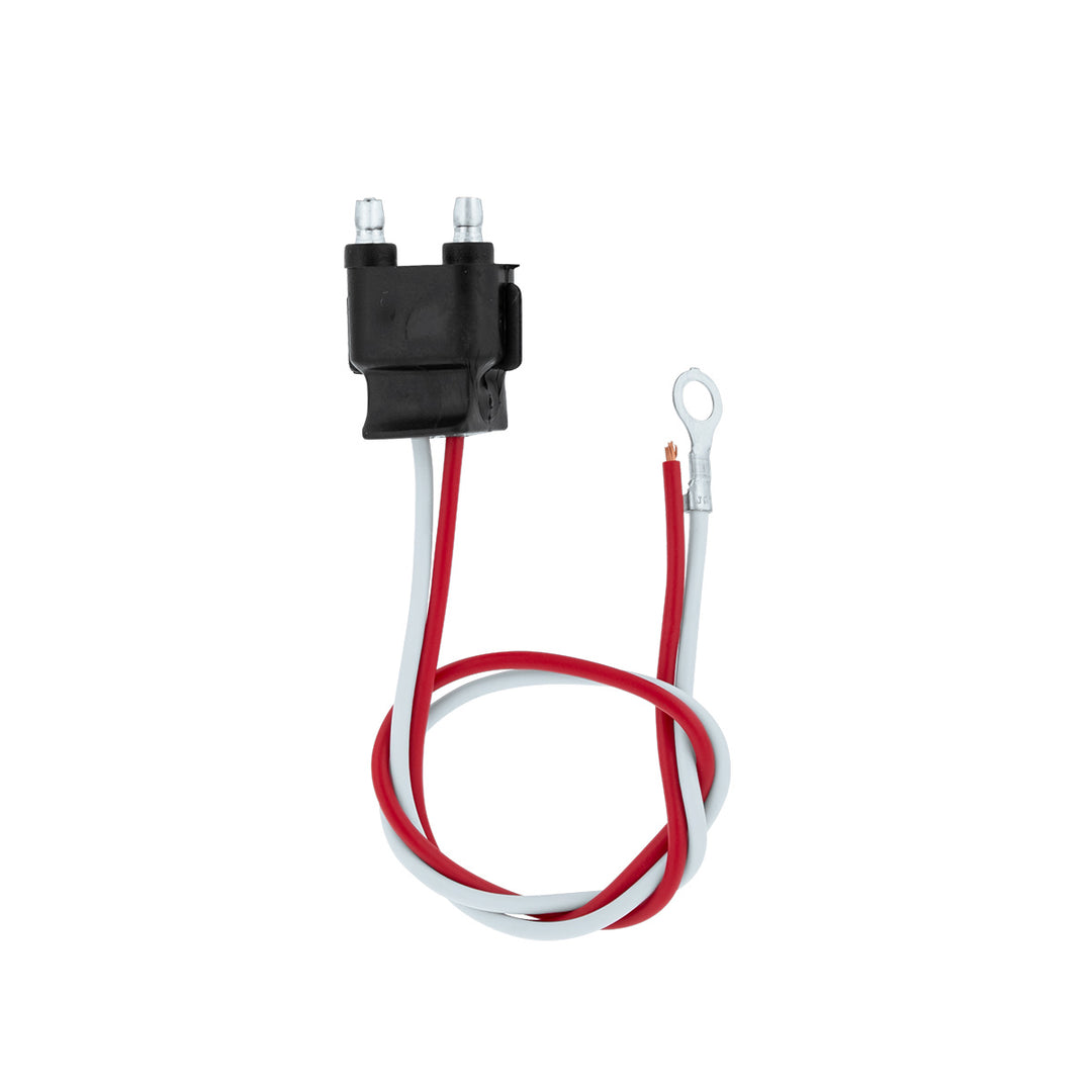 2 Wire Pigtail With 2 Prong Straight Plug - 12" Lead (50-Pack)