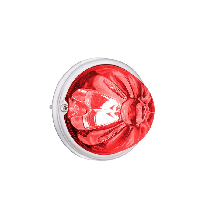 Glass Watermelon Light Kit With 2 LED Light - Red LED/Clear Lens