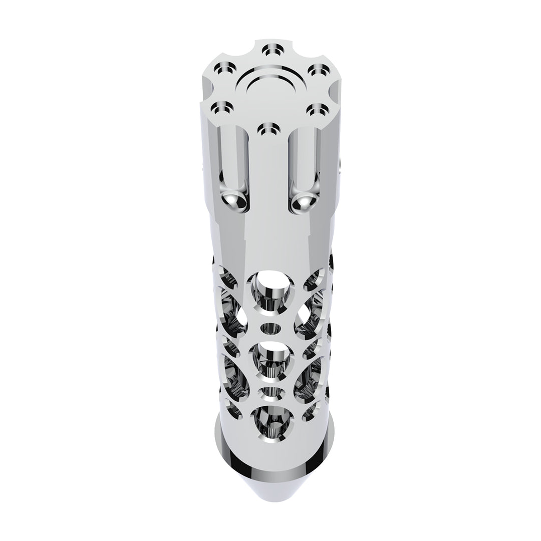 Austin Style Grip Handle With Beer Tap Adapter - Chrome