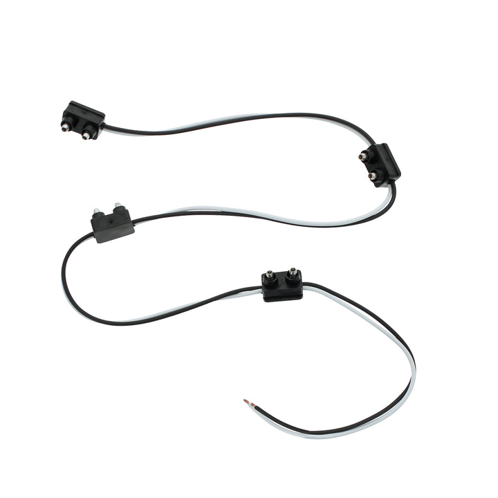 2 - Prong Plug Wiring Harness With 6" Lead Between Plugs - 4 Plugs