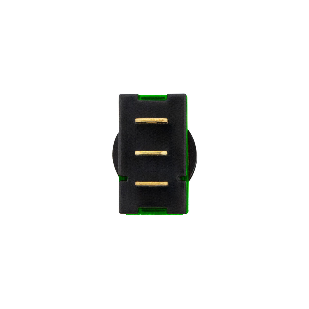 Green Illum Toggle 20 Amp 12V S.P.S.T. On/Off 1 Pc.