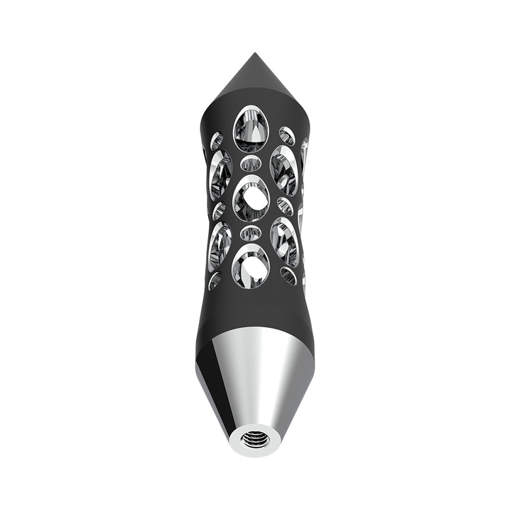 Daytona Style Spike Grip Handle With Beer Tap Adapter - Black