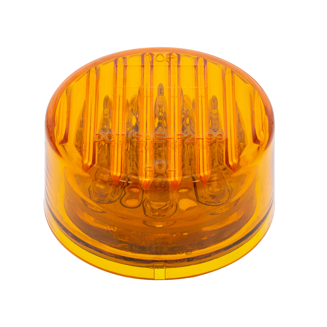 9 LED 2" Round Light (Clearance/Marker) - Amber LED/Amber Lens (Bulk)