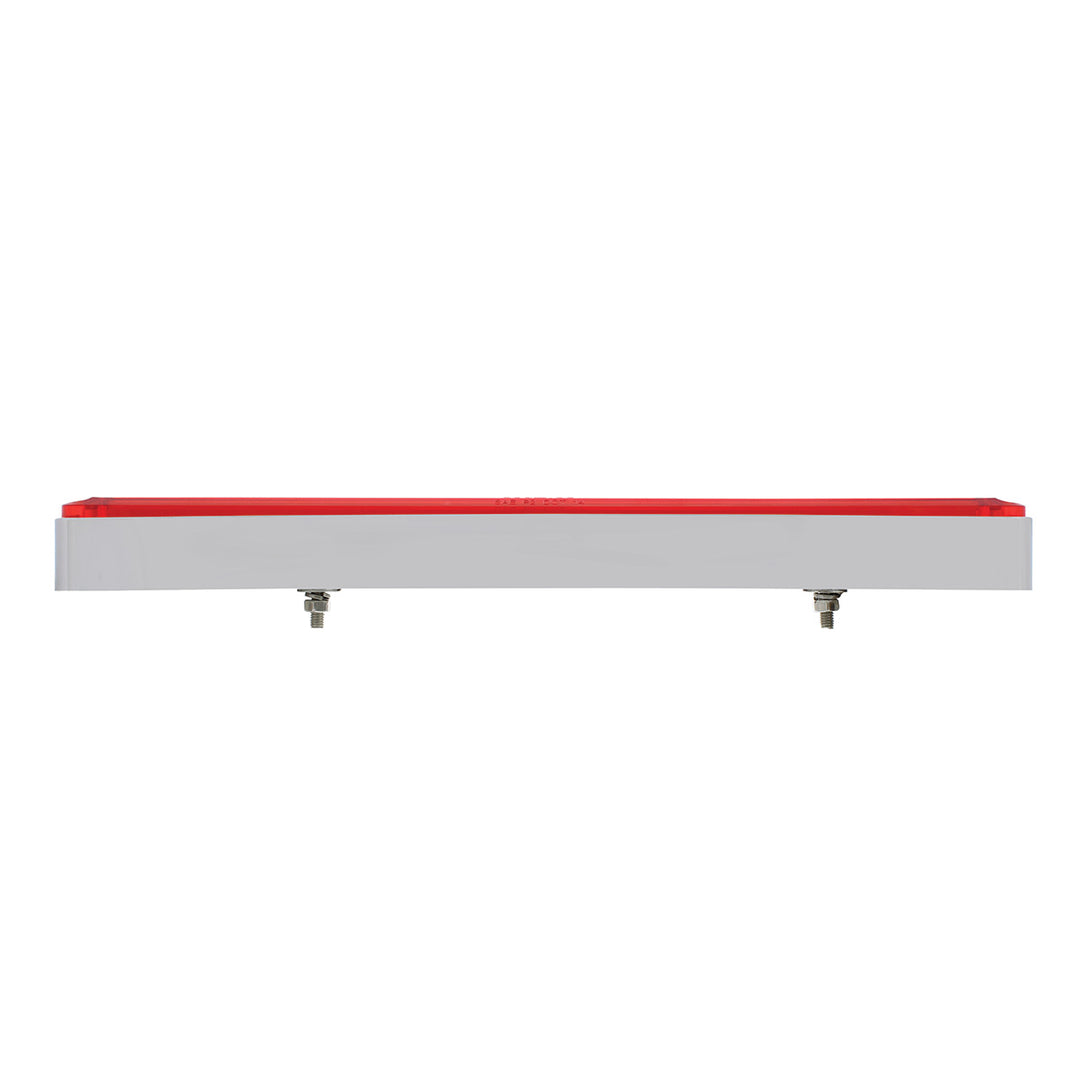 24 LED Dual Function 12" GloLight Bar With Bezel - Red LED/Red Lens