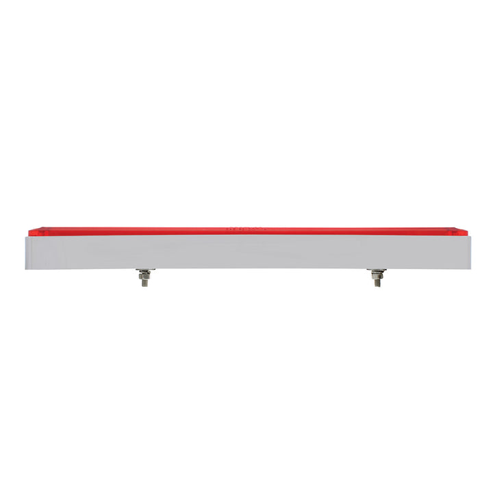 24 LED Dual Function 12" GloLight Bar With Bezel - Red LED/Red Lens