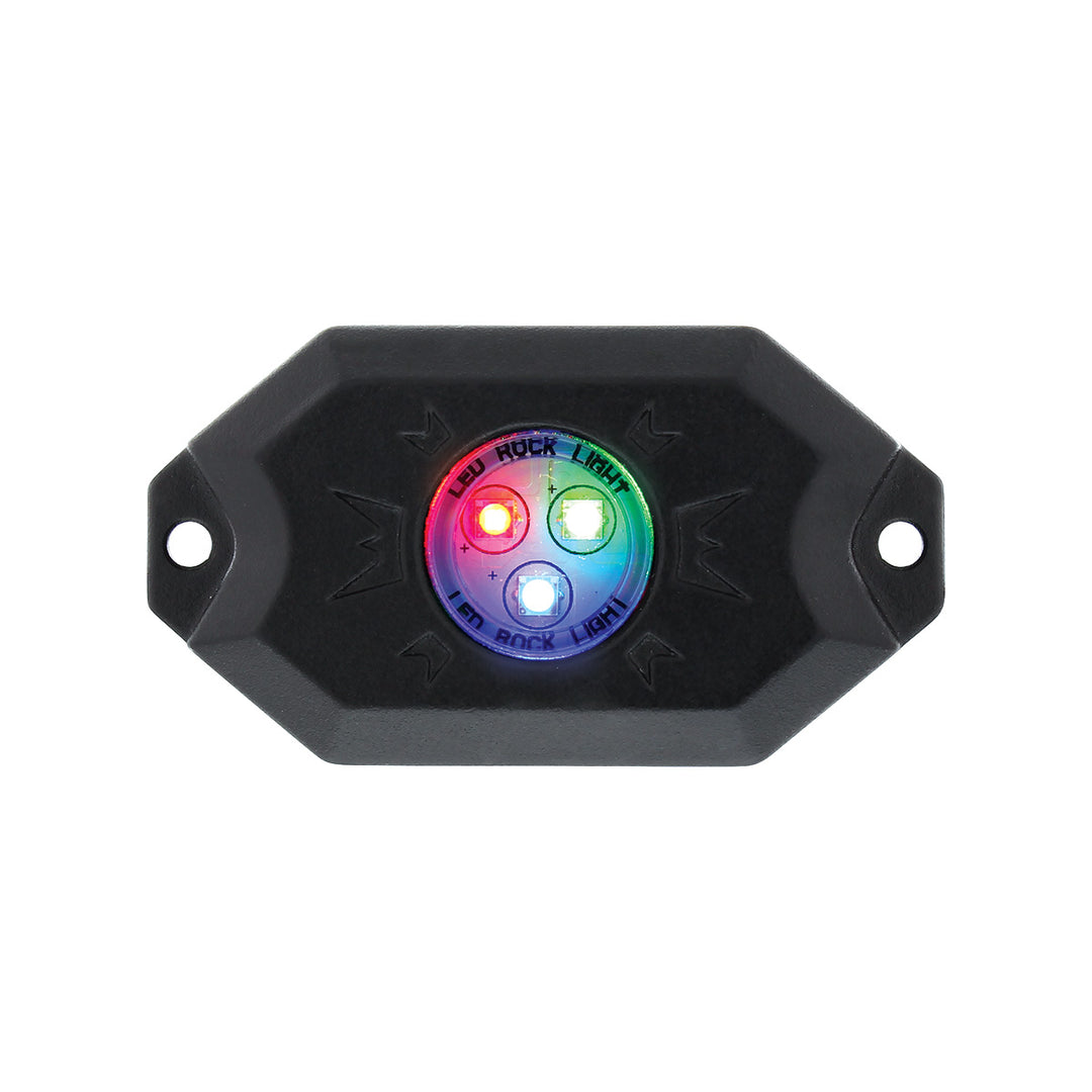 RGB Multi - Color 500 Lumen LED Rock Light 4 - Piece Kit