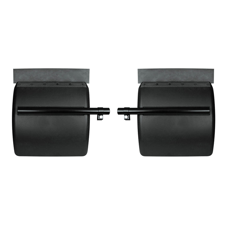 24" x 24" Black Poly Quarter Fender Set (Pair)