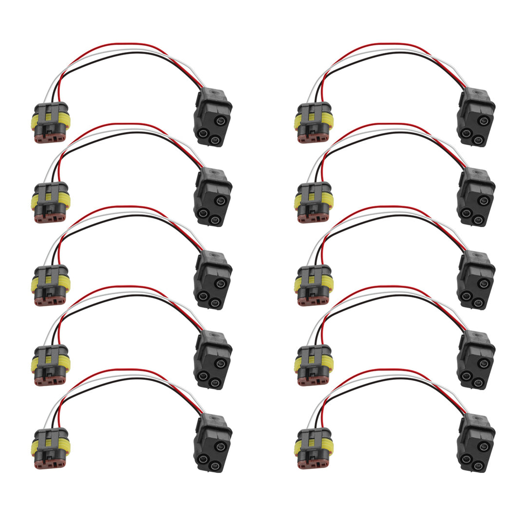 3 - Way Molded Female Bullet Plug To 3 - Way TE AMP Style 1.5mm Plug adapter (10 Pcs)