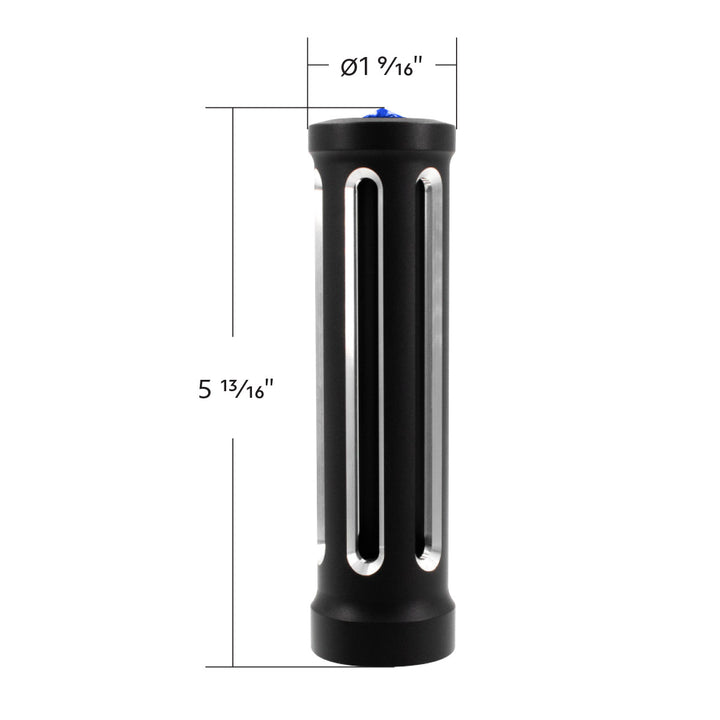 M30 x 3.5 Thread-On Sonoma Style Gearshift Knob - Blue Crystal/Matte Black