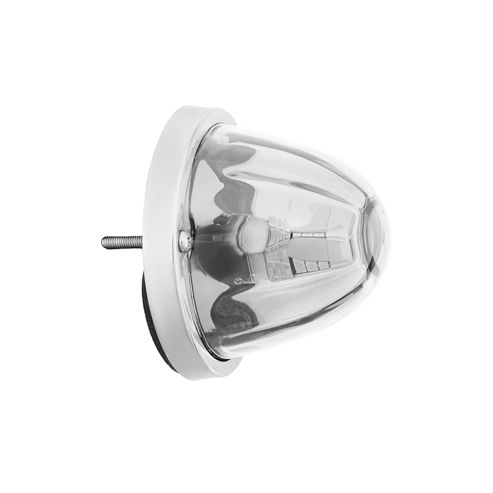 UltraBurst Glass Watermelon Flush Mount Kit With 18 LED Bulb - Red LED/Clear Lens