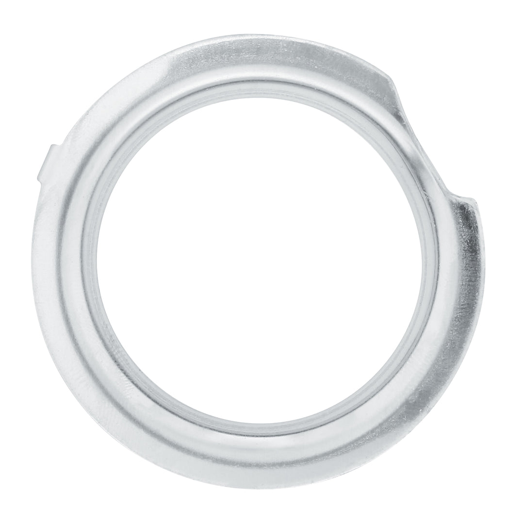 Pointed Front Axle Cover With 33mm Standard Style Push-On Nut Covers - Chrome