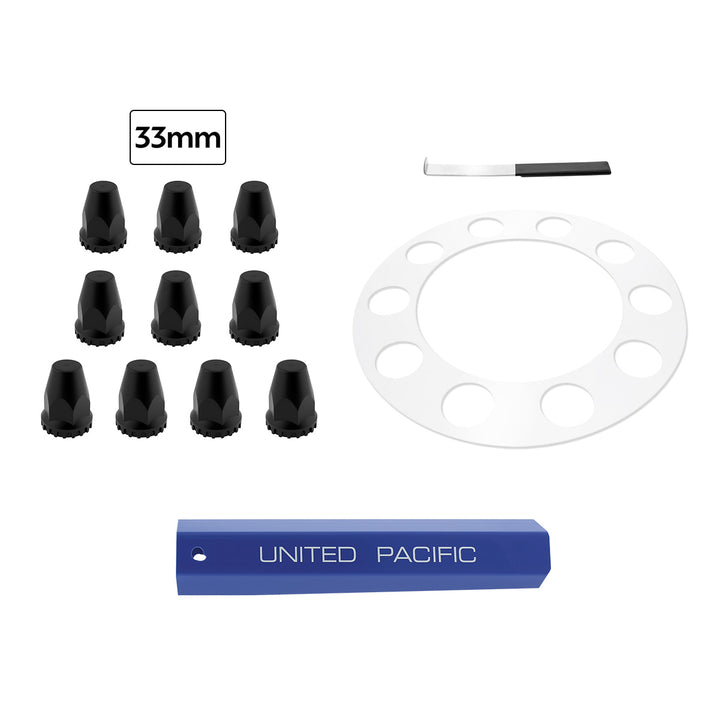 Aero Full - Moon Rear Axle Cover Kit - Matte Black
