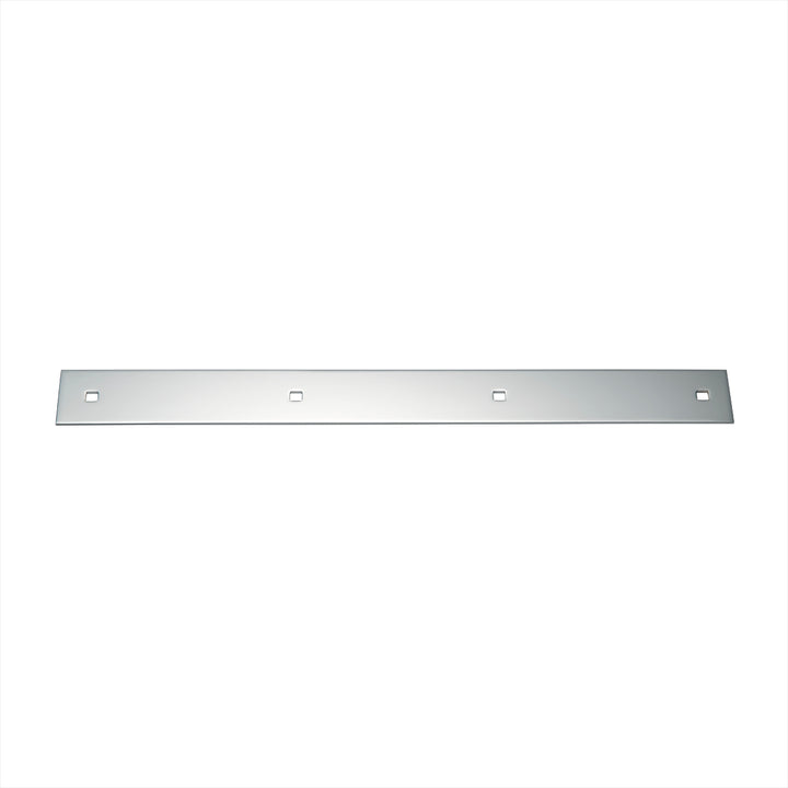 2" x 20" Chrome Top Mud Flap Plain Plate - Bolt Thru