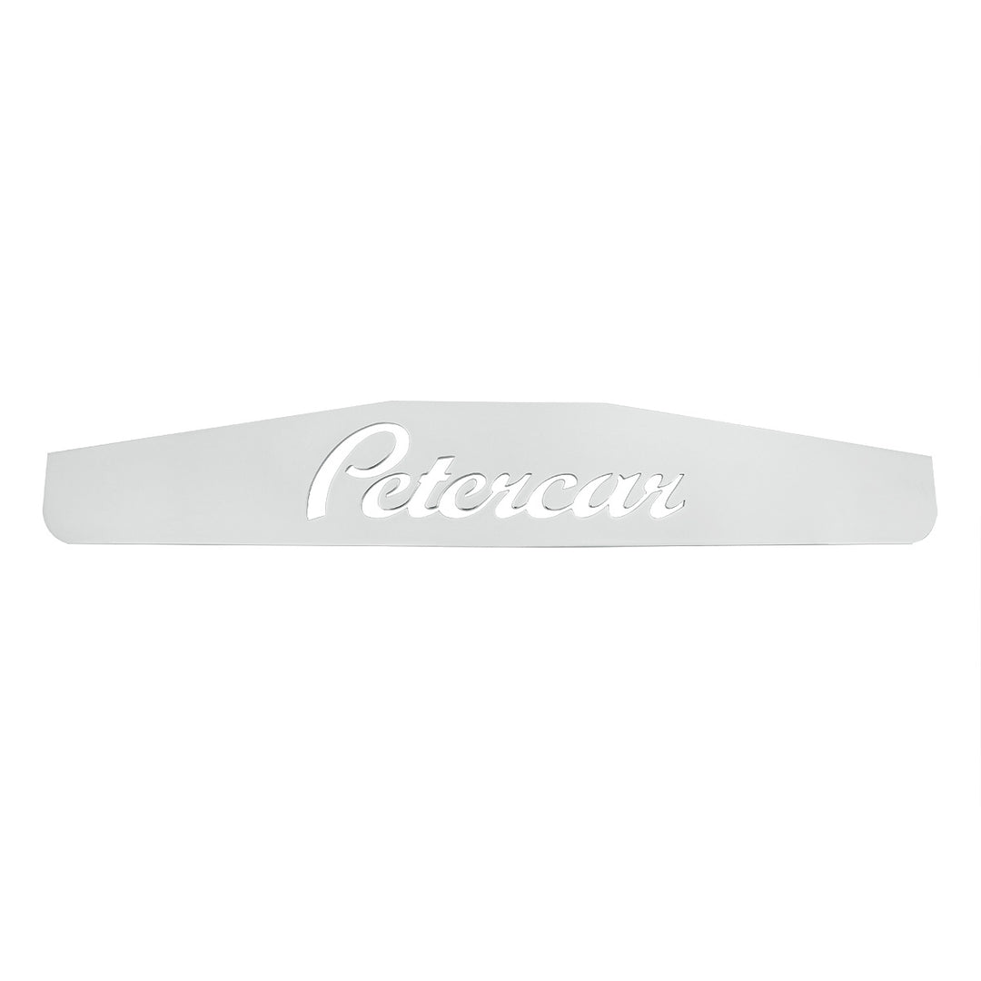 4" x 24" Chrome Petercar Bottom Mud Flap Plate - Welded Stud