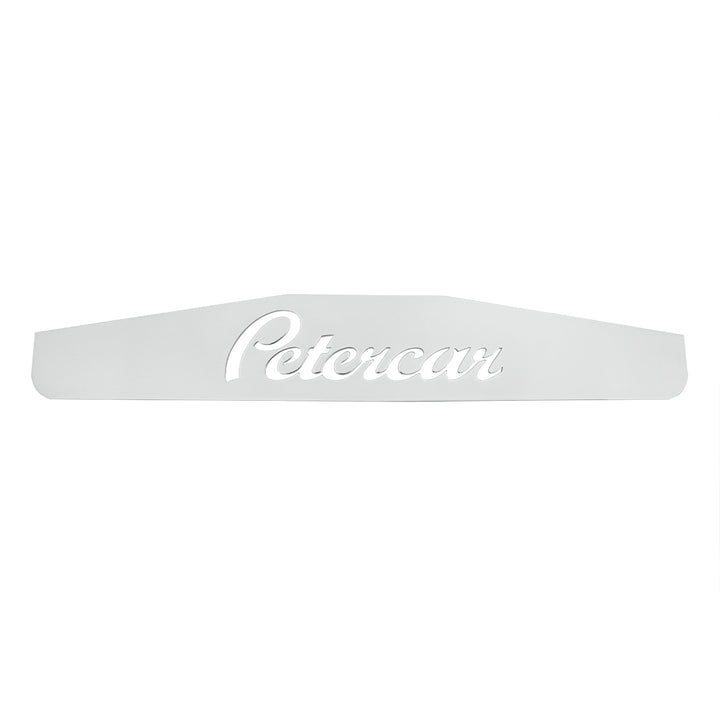4" x 24" Chrome Petercar Bottom Mud Flap Plate - Welded Stud