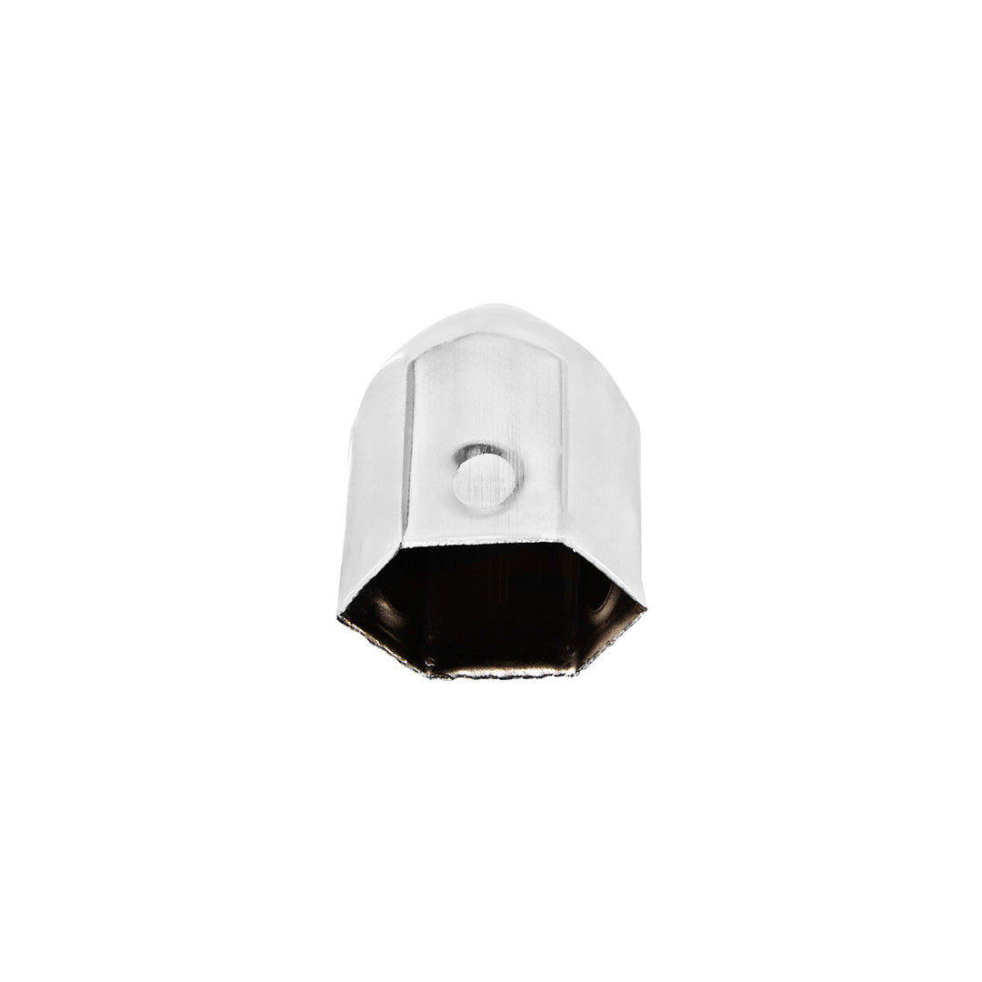 1-1/2" x 2-1/4" Chrome Steel Pointed Nut Cover