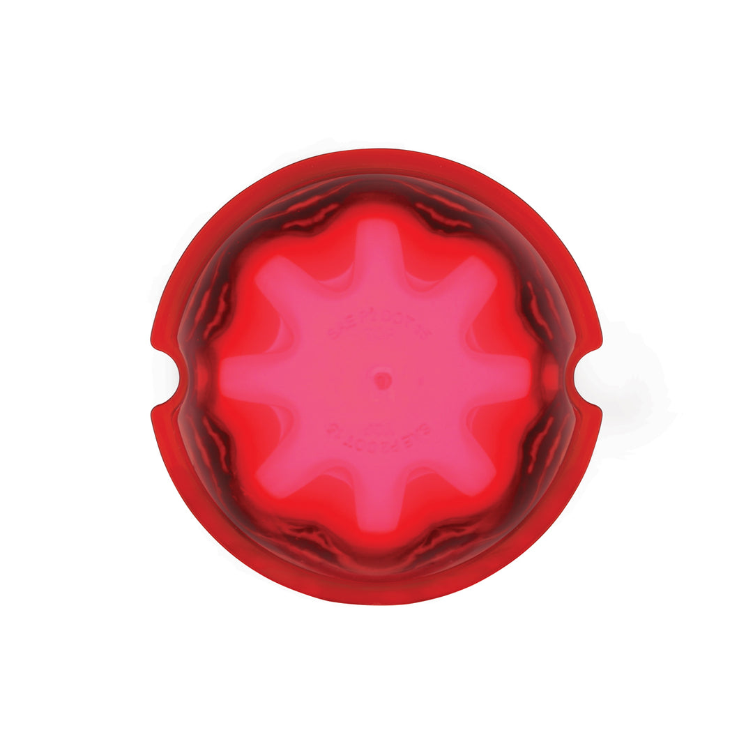9 LED Dual Function GloLight Watermelon Cab/Auxiliary Light - Red LED/Red Lens (Bulk)