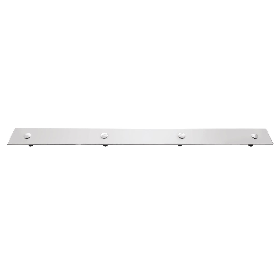 2" x 24" 430 Stainless Steel Top Mud Flap Plate - Bolt Thru