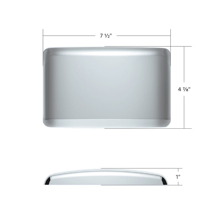 4 5/8" x 7 3/8" Stainless Horn Cover