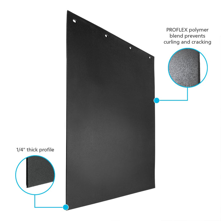 24" x 30" Black PROFLEX Mud Flap